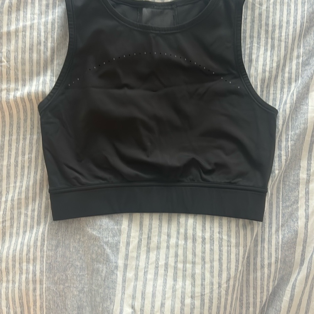 Lululemon Hotty Hot Cropped Tank Graphite